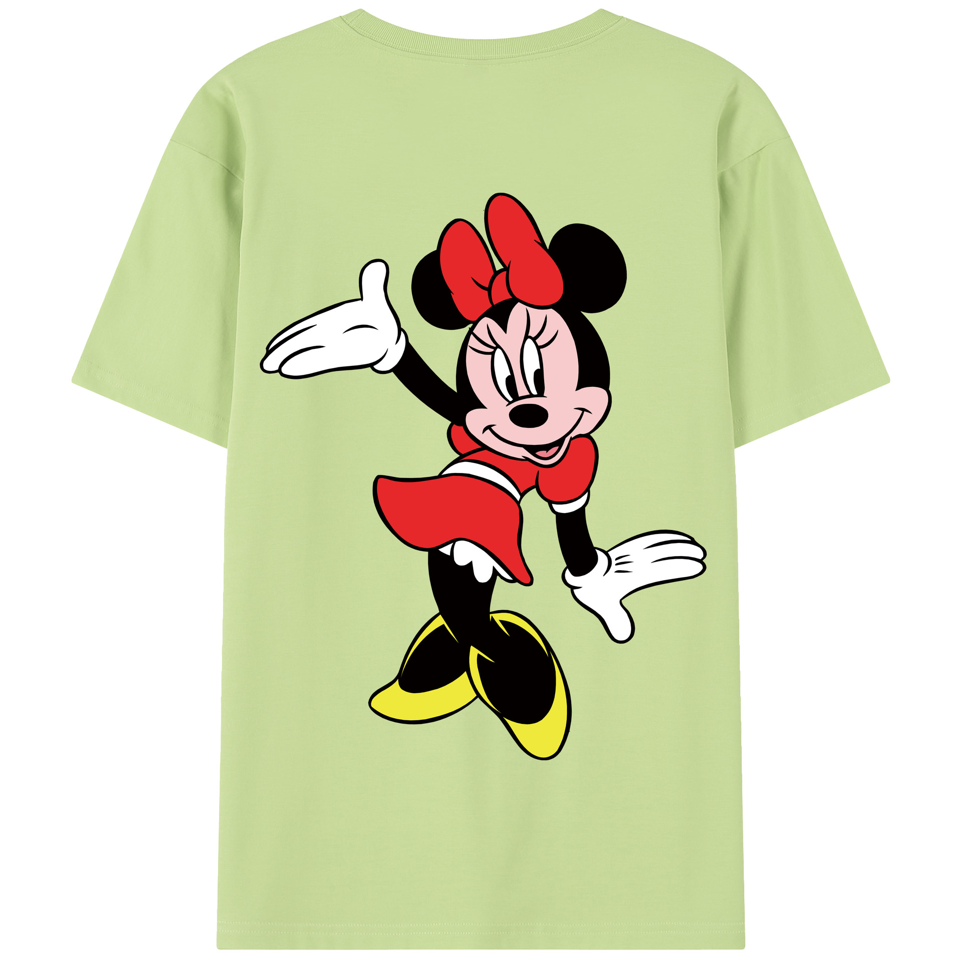 （画像用） ミッキーマウス Mickey Mouse 綿100％半袖Tシャツ（背面プリント）